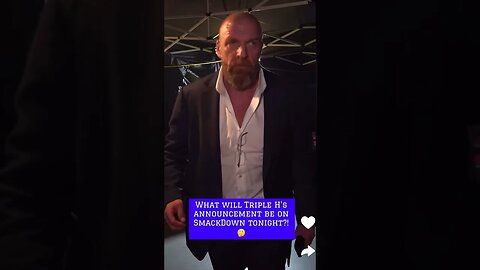 Triple H Moments Before Introducing Nick Aldis As NEW Smackdown GM!