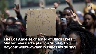 Black Lives Matter Group Announces Plans for 'Black Xmas'