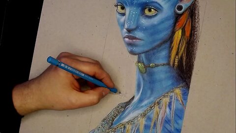 Neytiri Avatar drawing tutorial