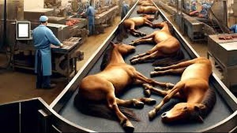 Exciting journey of raising and processing thousands of horses | Processing Factory