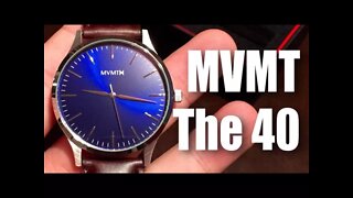 MVMT The 40 Blue Brown Watch Review