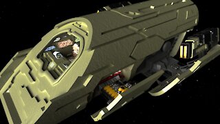 StarGate Atlantis Puddle Jumper (sci-fi animation)
