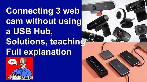 How to connect Multiple Webcam to computer without using a USB Hub