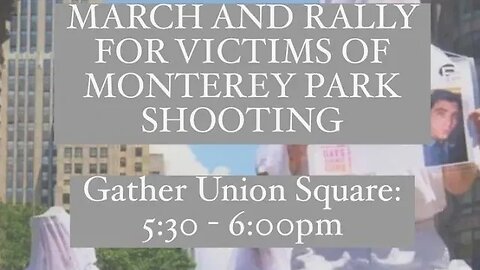 The #MontereyPark Rally Union Square to Kim Lau Park 1/23/23 hosted by @GAGnoguns @MomsDemand