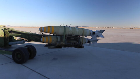 Marines train to drop bombs at a moment's notice - ordnance (BRoll)