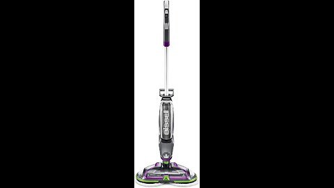 Bissell SpinWave Cordless PET Hard Floor Spin Mop, 23157, Voilet, Green, Silver.