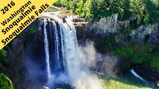 Washington: Snoqualmie, the great Snoqualmie falls, and rafting down the Snoqualmie river 2016