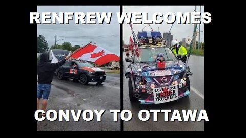 Convoy Driving to Meet James Topp Arrives in Renfrew After Being Stopped By Police | June 29th 2022