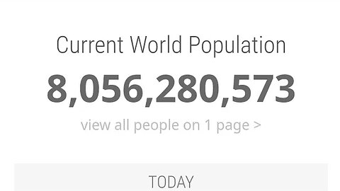 EARTH POPULATION 8.056.280.573