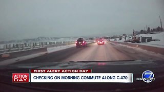 Traffic conditions slow across Denver metro area after snowstorm