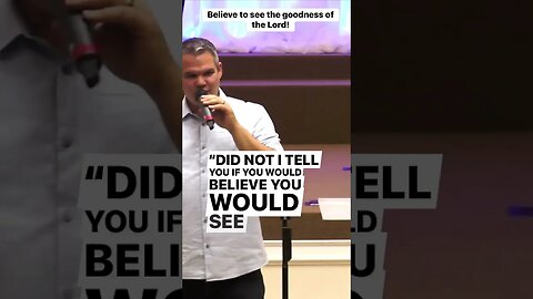 Believe that you will see the goodness of God! #shorts #godisgood #goodnessofgod #edwinmirandajr