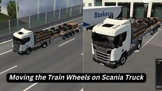 #shorts Moving Train Wheels on Scania Truck in Euro Truck Simulator