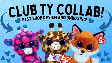 CLUB TY Sent Me ETSY Products! 🤩- COLLAB With Club TY!💙(Unboxing, Review and Info!⭐️)