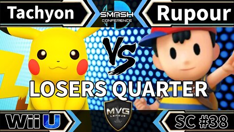 Tachyon (Pikachu) vs. Rupour (Ness) - SSB4 Losers R8 - Smash Conference 38