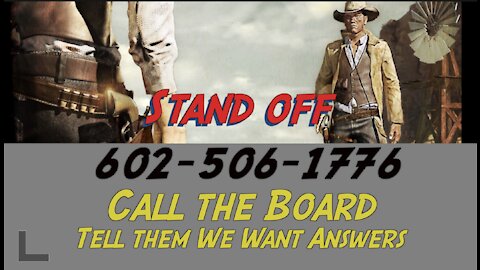 Call the Maricopa County Board of Supervisors - 602-506-1776. We Want Answers