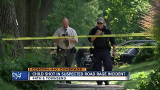 Child shot in suspected road rage incident