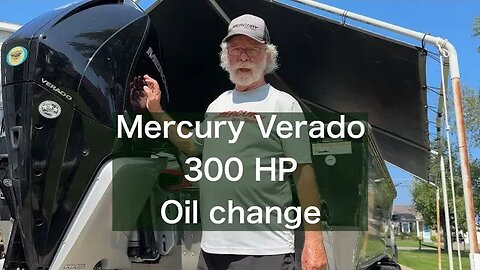 Oil change on Mercury Verado V8 4 stroke