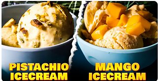 All organic | All natural | Mango and Pistachio Icecream | Easy Homemade Recipe