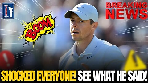 😱 YOU WON'T BELIEVE IT! Rory McIlroy JUST EXPLODED THIS BOMB! A BIG POLEMIC! 🚨GOLF NEWS!