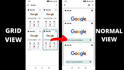 How To Change Google Chrome For Android’s Grid View For Tabs Back To Normal View (UPDATED)