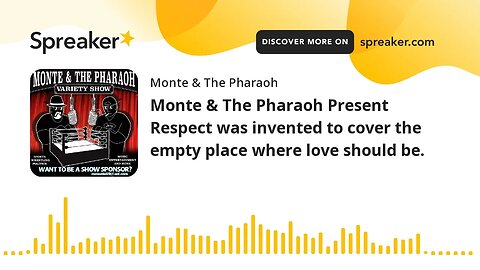 Monte & The Pharaoh Present Respect was invented to cover the empty place where love should be.