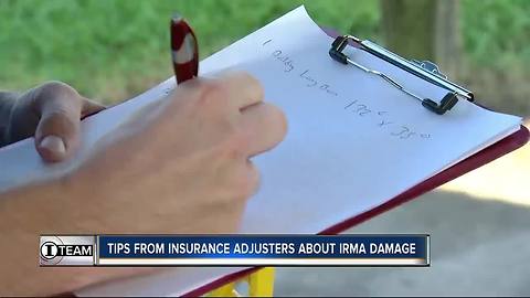 Tips from insurance adjusters about Irma damage