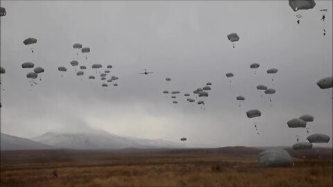 Spartan paratrooper's 100th jump