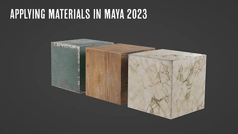 Applying Materials in Maya 2023 (Arnold)