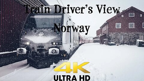 TRAIN DRIVER'S VIEW: From rain to complete whiteout on the mountain
