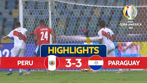 Peru 3-3 Paraguay (4-3 On Penalties) | Quarterfinals | Highlights |Copa America 2021| 3rd July, 2021