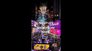 New year's 2023: New York celebrates with fireworks #shorts