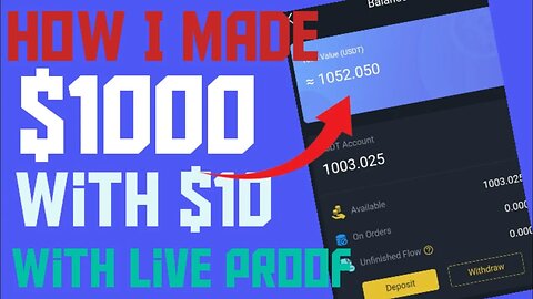 How to make a profit from 10usdt to 1000usdt in 1 month