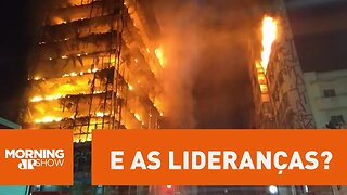 E a liderança do prédio que desabou? Apareceu?