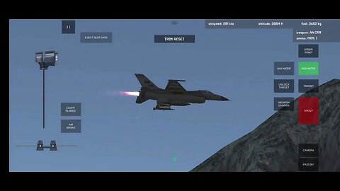 Armed Air Force F16Cs Ground Mission