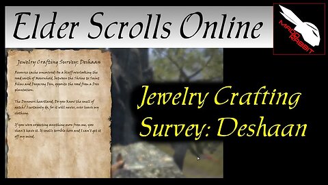Jewelry Crafting Survey: Deshaan [Elder Scrolls Online] ESO