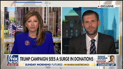 Eric Trump Reveals A STAGGERING Number Raised After Trump's Conviction