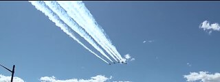Thunderbirds & Blue Angels 'America Stronger' flyover