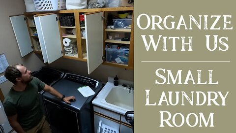 Small Laundry Room Organization for a Big Family!
