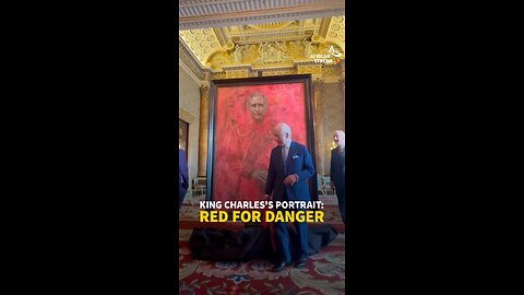 KING CHARLES'S PORTRAIT: RED FOR DANGER