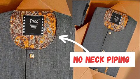How to stitch a senator neck without piping or taping step by step tutorial