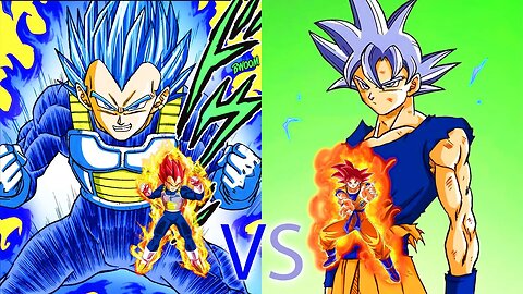 GOKU VS VEGETA 6 - (WHO IS STRONGEST) - TOP & BROLY SAGA