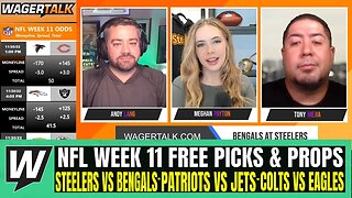 Steelers vs Bengals | Patriots vs Jets | Colts vs Eagles | NFL Week 11 Picks, Predictions & Odds