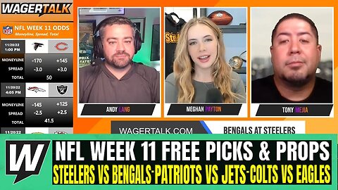 Steelers vs Bengals | Patriots vs Jets | Colts vs Eagles | NFL Week 11 Picks, Predictions & Odds