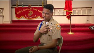 Young man highlights what sacrifice means in service to one's country
