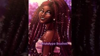 Easy Black Hair Drawing Curls Digital Brushes - Reignbow Art Hair Styles n.3!