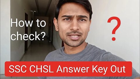 SSC CHSL Tier 1 2022 Answer Key Out !!! How to check? #ssc #sscchsl #answerkey