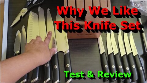 Why We Like This Kitchen Knife Set - Full Review - 15 Pieces Stainless Steel Knife Set