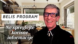 PROGRAM DRUŠTVA BELIS - 151. SREČANJE