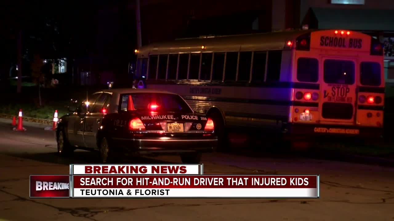 Police are searching for the driver who injured two kids in a hit-and-run