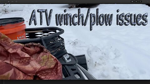 ATV winch/plow issues